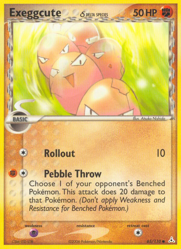 Exeggcute (65/110) (Delta Species) [EX: Holon Phantoms] | Jomio and Rueliete's Cards and Comics