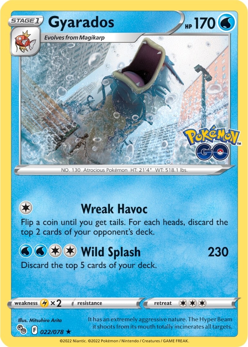 Gyarados (022/078) [Pokémon GO] | Jomio and Rueliete's Cards and Comics