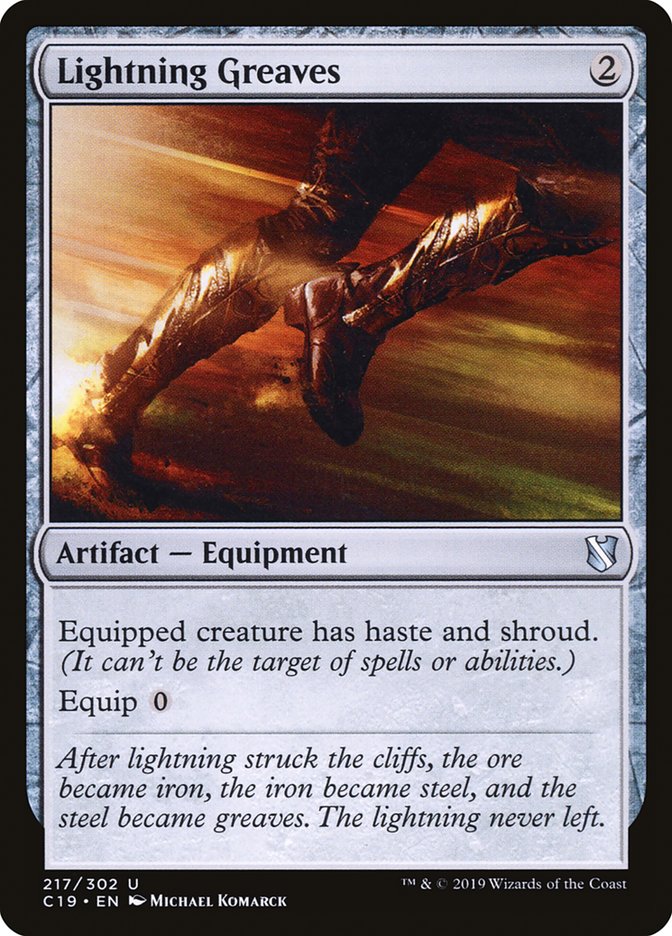 Lightning Greaves [Commander 2019] | Jomio and Rueliete's Cards and Comics