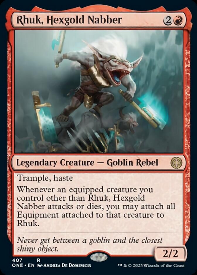 Rhuk, Hexgold Nabber [Phyrexia: All Will Be One] | Jomio and Rueliete's Cards and Comics