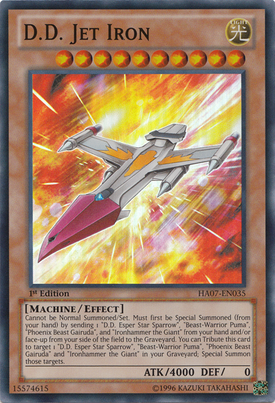 D.D. Jet Iron [HA07-EN035] Super Rare | Jomio and Rueliete's Cards and Comics