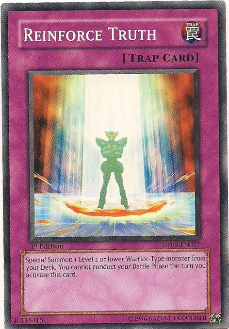 Reinforce Truth [DP09-EN027] Common | Jomio and Rueliete's Cards and Comics
