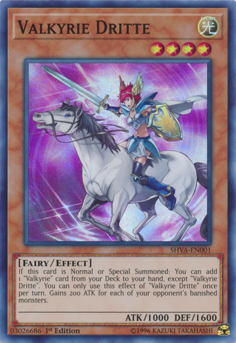 Valkyrie Dritte [SHVA-EN001] Super Rare | Jomio and Rueliete's Cards and Comics