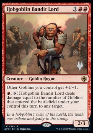 Hobgoblin Bandit Lord (Promo Pack) [Dungeons & Dragons: Adventures in the Forgotten Realms Promos] | Jomio and Rueliete's Cards and Comics