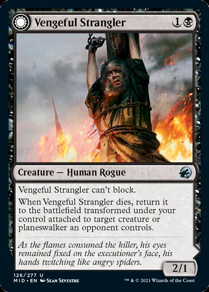 Vengeful Strangler // Strangling Grasp [Innistrad: Midnight Hunt] | Jomio and Rueliete's Cards and Comics