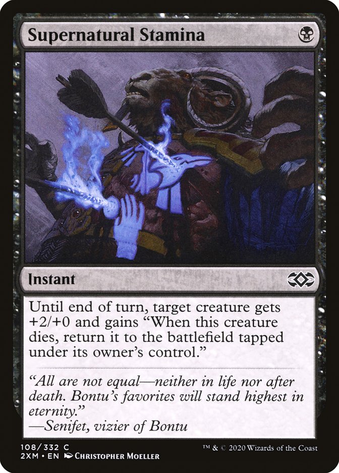 Supernatural Stamina [Double Masters] | Jomio and Rueliete's Cards and Comics
