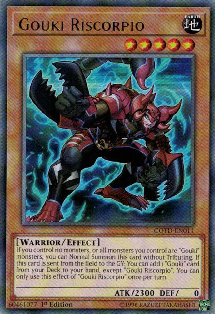 Gouki Riscorpio [COTD-EN011] Rare | Jomio and Rueliete's Cards and Comics