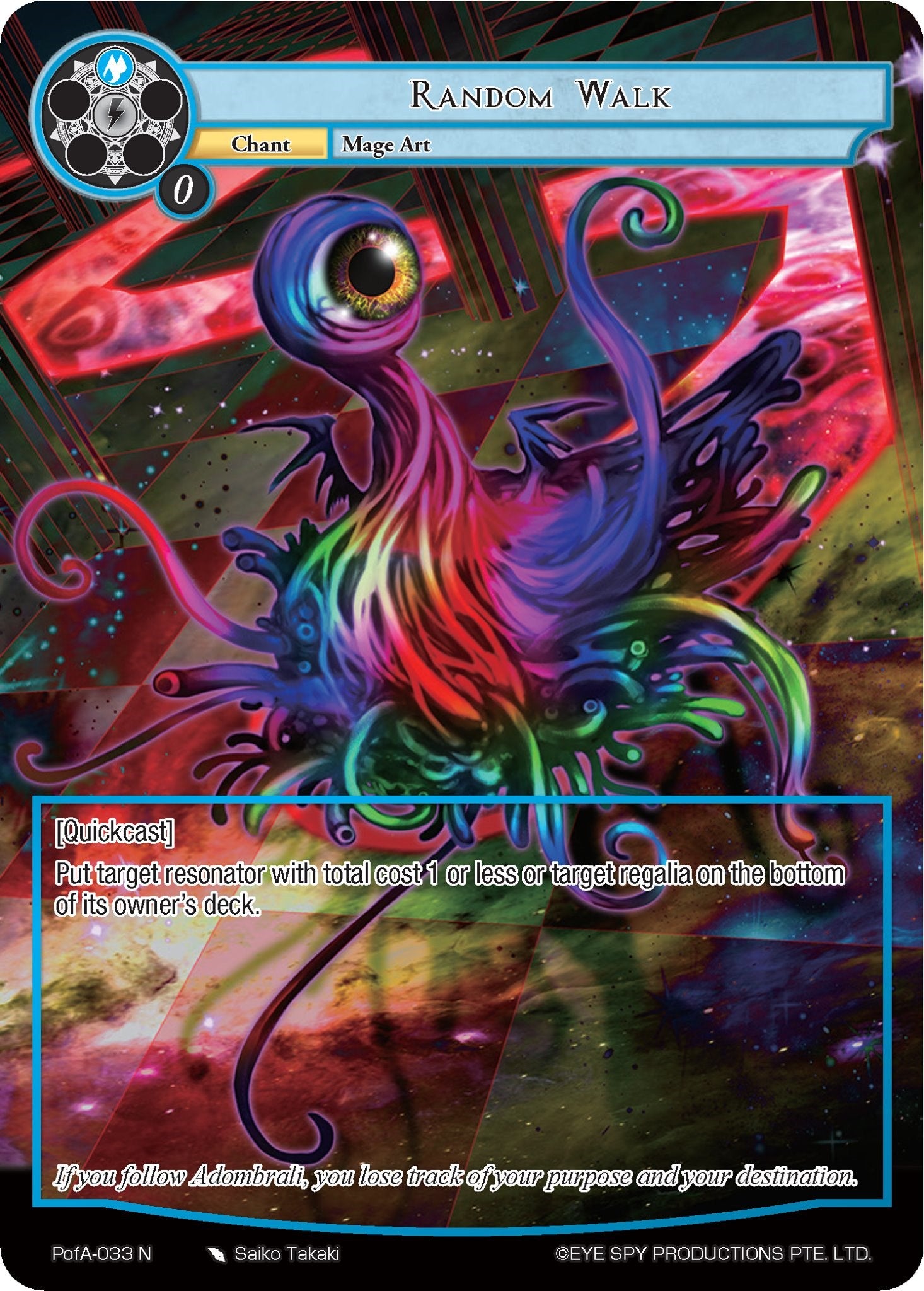 Random Walk (Full Art) (PofA-033) [Alice Origin IV: Prologue of Attoractia] | Jomio and Rueliete's Cards and Comics