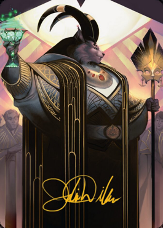Jetmir, Nexus of Revels 2 Art Card (Gold-Stamped Signature) [Streets of New Capenna Art Series] | Jomio and Rueliete's Cards and Comics