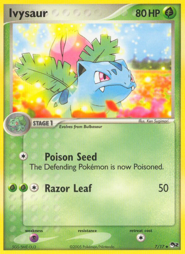 Ivysaur (7/17) [POP Series 2] | Jomio and Rueliete's Cards and Comics