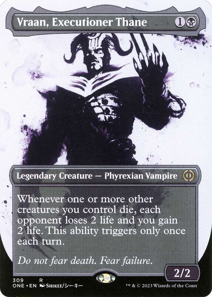 Vraan, Executioner Thane (Borderless Ichor) [Phyrexia: All Will Be One] | Jomio and Rueliete's Cards and Comics