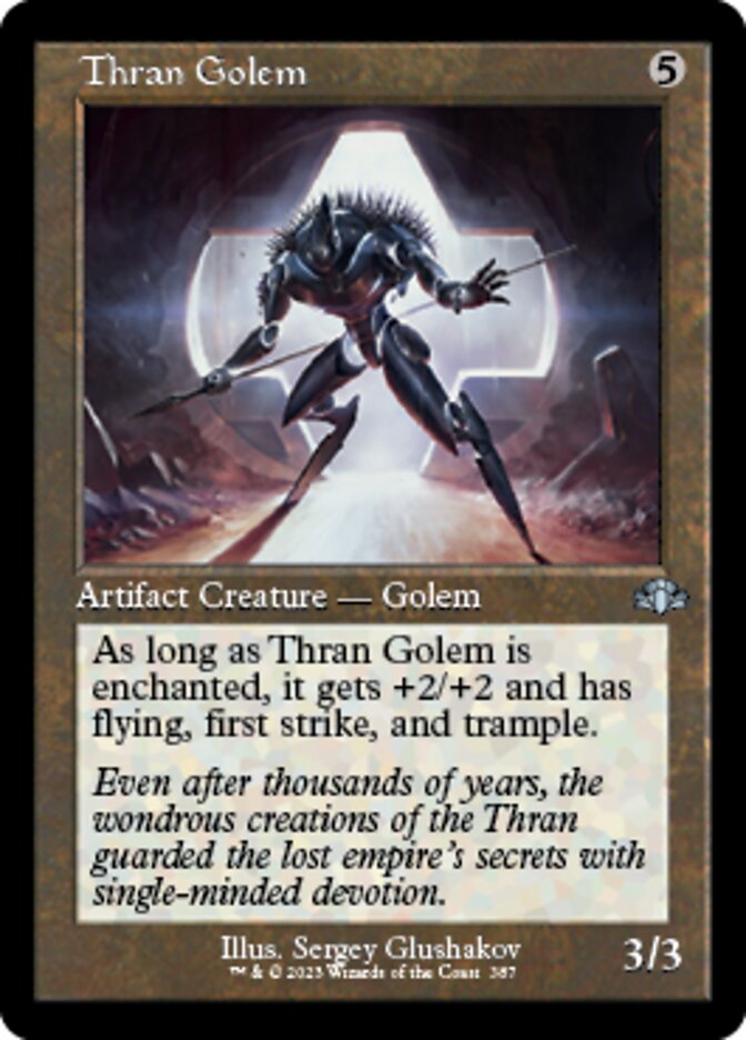 Thran Golem (Retro) [Dominaria Remastered] | Jomio and Rueliete's Cards and Comics