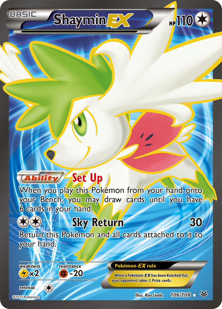 Shaymin EX (106/108) [XY: Roaring Skies] | Jomio and Rueliete's Cards and Comics