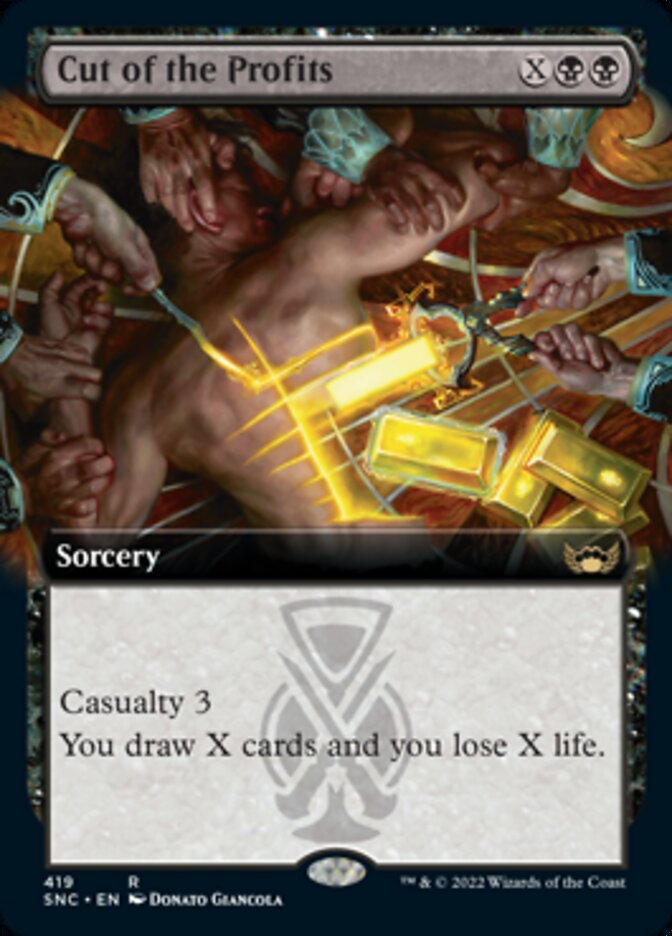 Cut of the Profits (Extended Art) [Streets of New Capenna] | Jomio and Rueliete's Cards and Comics