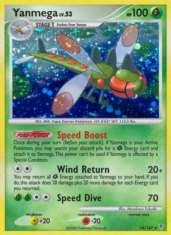 Yanmega (14/147) [Platinum: Supreme Victors] | Jomio and Rueliete's Cards and Comics