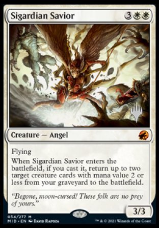 Sigardian Savior (Promo Pack) [Innistrad: Midnight Hunt Promos] | Jomio and Rueliete's Cards and Comics