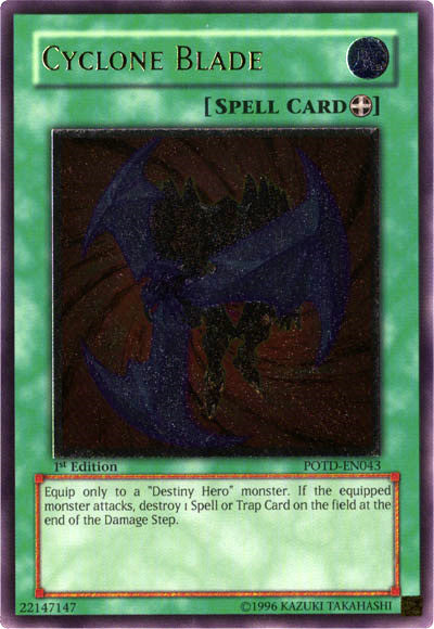 Cyclone Blade [POTD-EN043] Ultimate Rare | Jomio and Rueliete's Cards and Comics