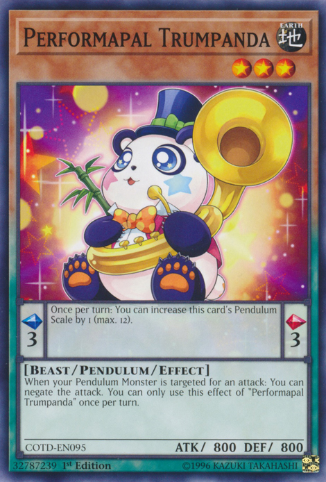 Performapal Trumpanda [COTD-EN095] Common | Jomio and Rueliete's Cards and Comics