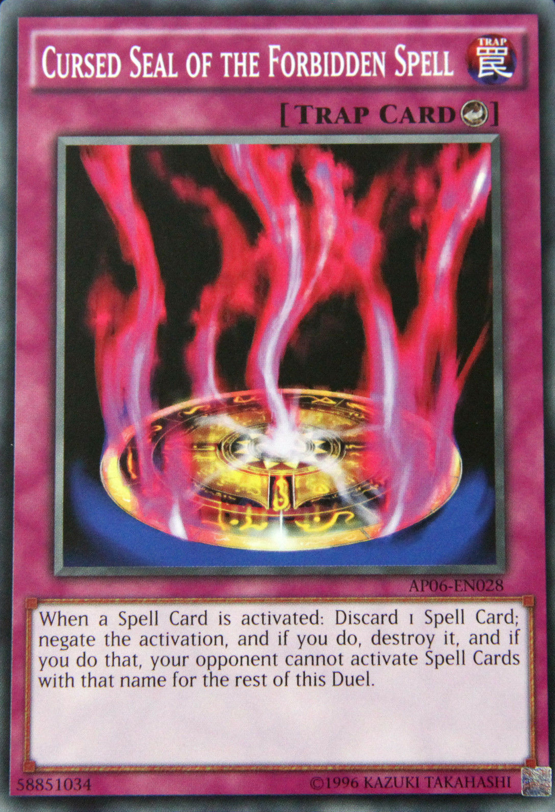 Cursed Seal of the Forbidden Spell [AP06-EN028] Common | Jomio and Rueliete's Cards and Comics