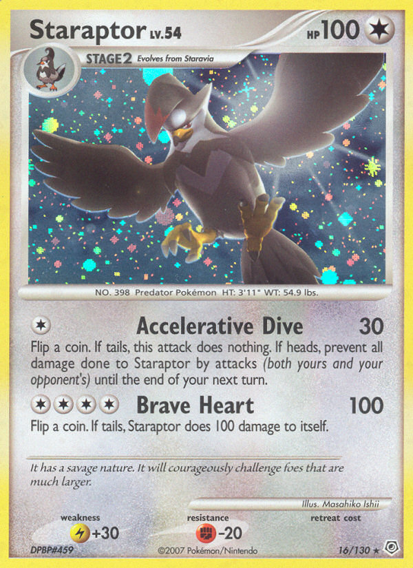 Staraptor (16/130) [Diamond & Pearl: Base Set] | Jomio and Rueliete's Cards and Comics