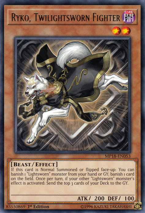 Ryko, Twilightsworn Fighter [MP18-EN053] Rare | Jomio and Rueliete's Cards and Comics