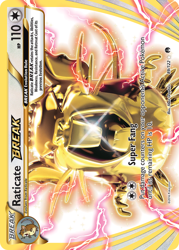 Raticate BREAK (89/122) [XY: BREAKpoint] | Jomio and Rueliete's Cards and Comics