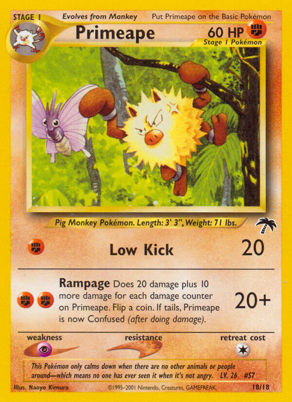 Primeape (18/18) [Southern Islands] | Jomio and Rueliete's Cards and Comics