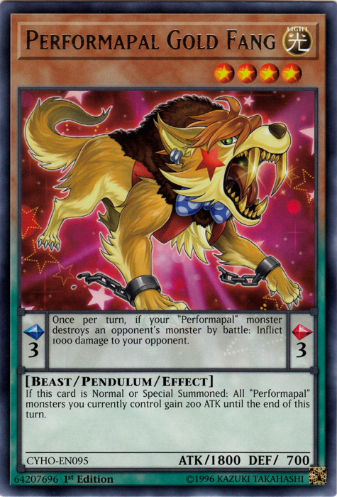 Performapal Gold Fang [CYHO-EN095] Rare | Jomio and Rueliete's Cards and Comics