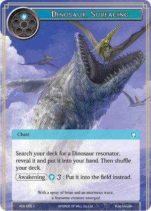 Dinosaur Surfacing (ADK-065) [Advent of the Demon King] | Jomio and Rueliete's Cards and Comics
