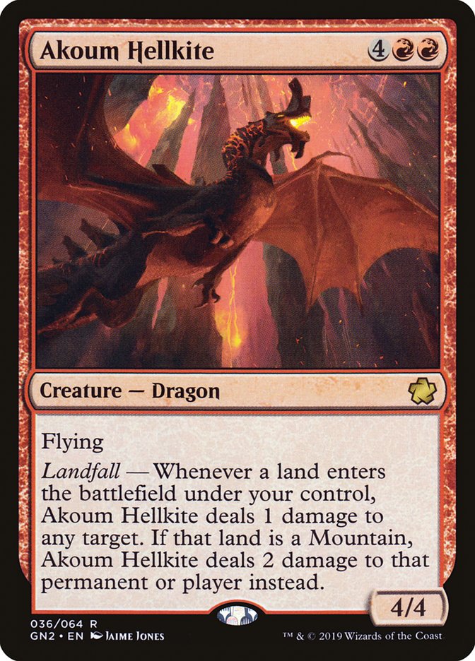 Akoum Hellkite [Game Night 2019] | Jomio and Rueliete's Cards and Comics