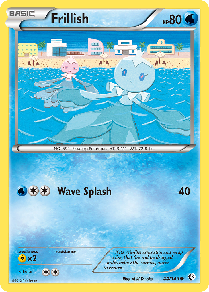 Frillish (44/149) [Black & White: Boundaries Crossed] | Jomio and Rueliete's Cards and Comics