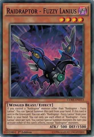 Raidraptor - Fuzzy Lanius [CORE-EN013] Common | Jomio and Rueliete's Cards and Comics
