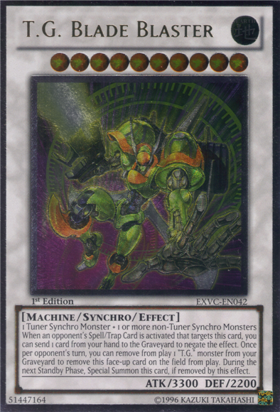 T.G. Blade Blaster (UTR) [EXVC-EN042] Ultimate Rare | Jomio and Rueliete's Cards and Comics