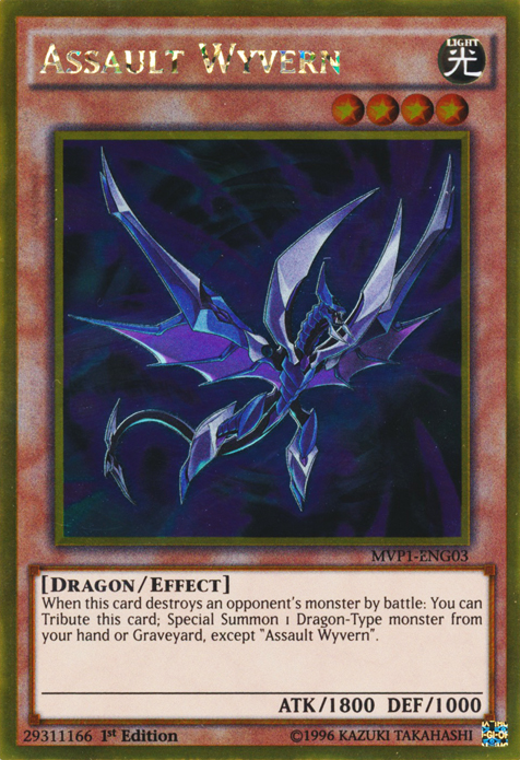 Assault Wyvern [MVP1-ENG03] Gold Rare | Jomio and Rueliete's Cards and Comics