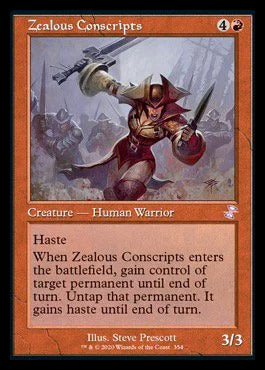 Zealous Conscripts (Timeshifted) [Time Spiral Remastered] | Jomio and Rueliete's Cards and Comics