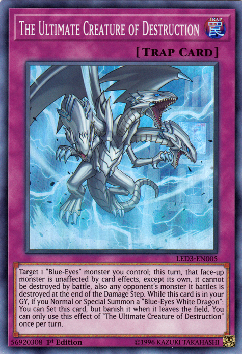 The Ultimate Creature of Destruction [LED3-EN005] Super Rare | Jomio and Rueliete's Cards and Comics