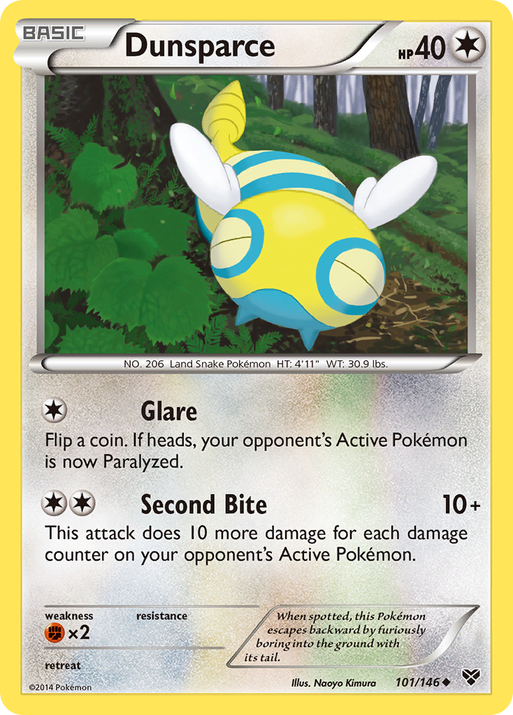 Dunsparce (101/146) [XY: Base Set] | Jomio and Rueliete's Cards and Comics