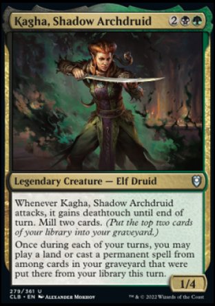 Kagha, Shadow Archdruid [Commander Legends: Battle for Baldur's Gate] | Jomio and Rueliete's Cards and Comics
