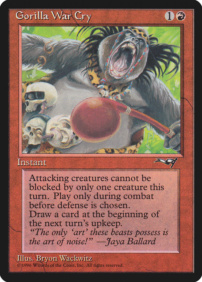 Gorilla War Cry (Red Rattle Drum) [Alliances] | Jomio and Rueliete's Cards and Comics