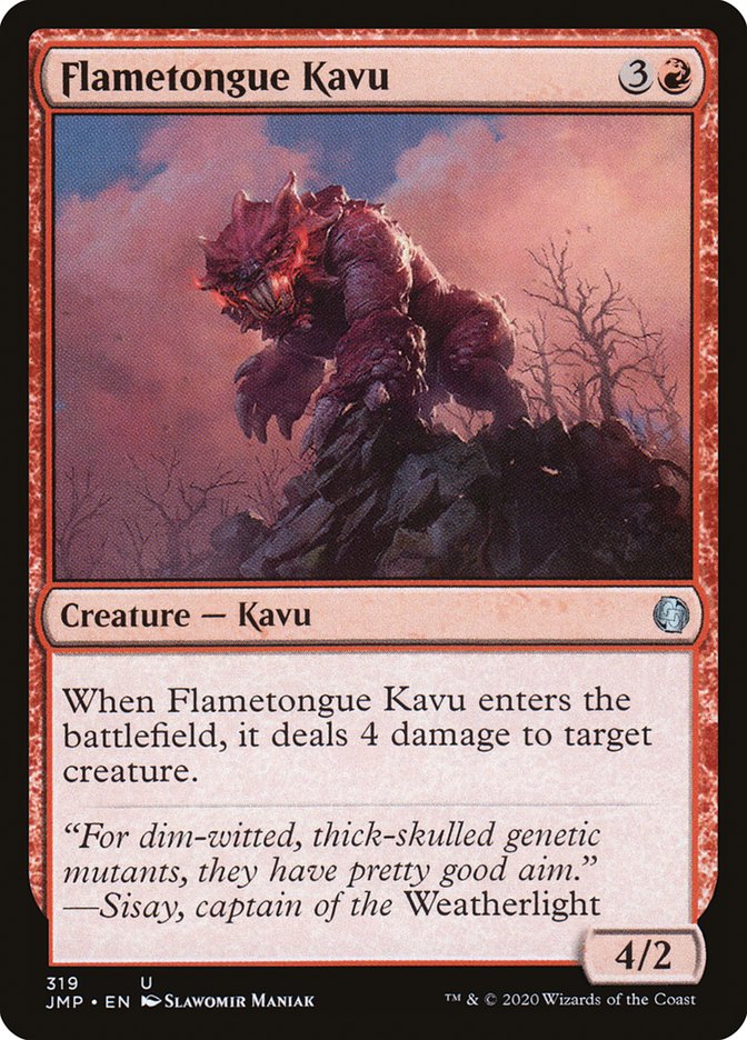 Flametongue Kavu [Jumpstart] | Jomio and Rueliete's Cards and Comics