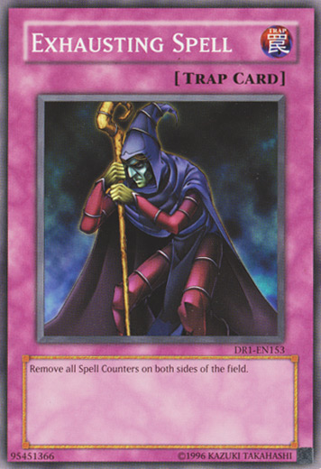 Exhausting Spell [DR1-EN153] Common | Jomio and Rueliete's Cards and Comics