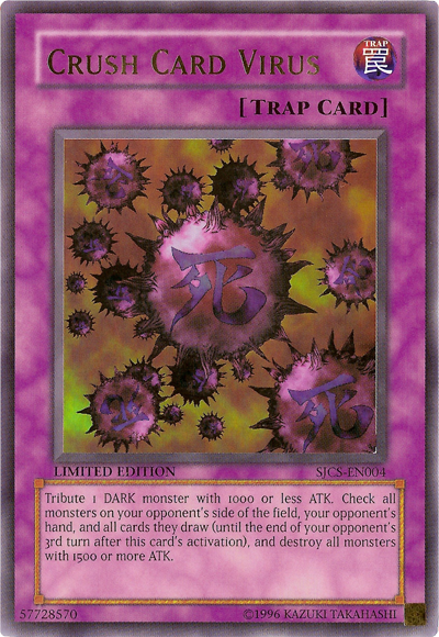 Crush Card Virus [SJCS-EN004] Ultra Rare | Jomio and Rueliete's Cards and Comics