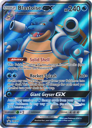 Blastoise GX (SM189) (Jumbo Card) [Sun & Moon: Black Star Promos] | Jomio and Rueliete's Cards and Comics