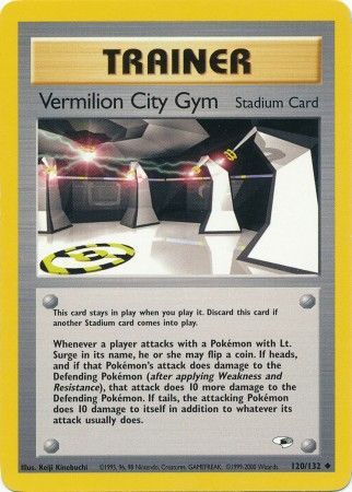 Vermilion City Gym (120/132) [Gym Heroes Unlimited] | Jomio and Rueliete's Cards and Comics
