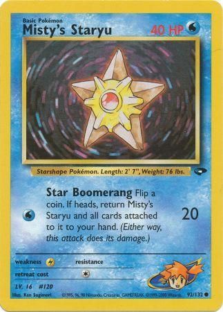 Misty's Staryu (92/132) [Gym Challenge Unlimited] | Jomio and Rueliete's Cards and Comics