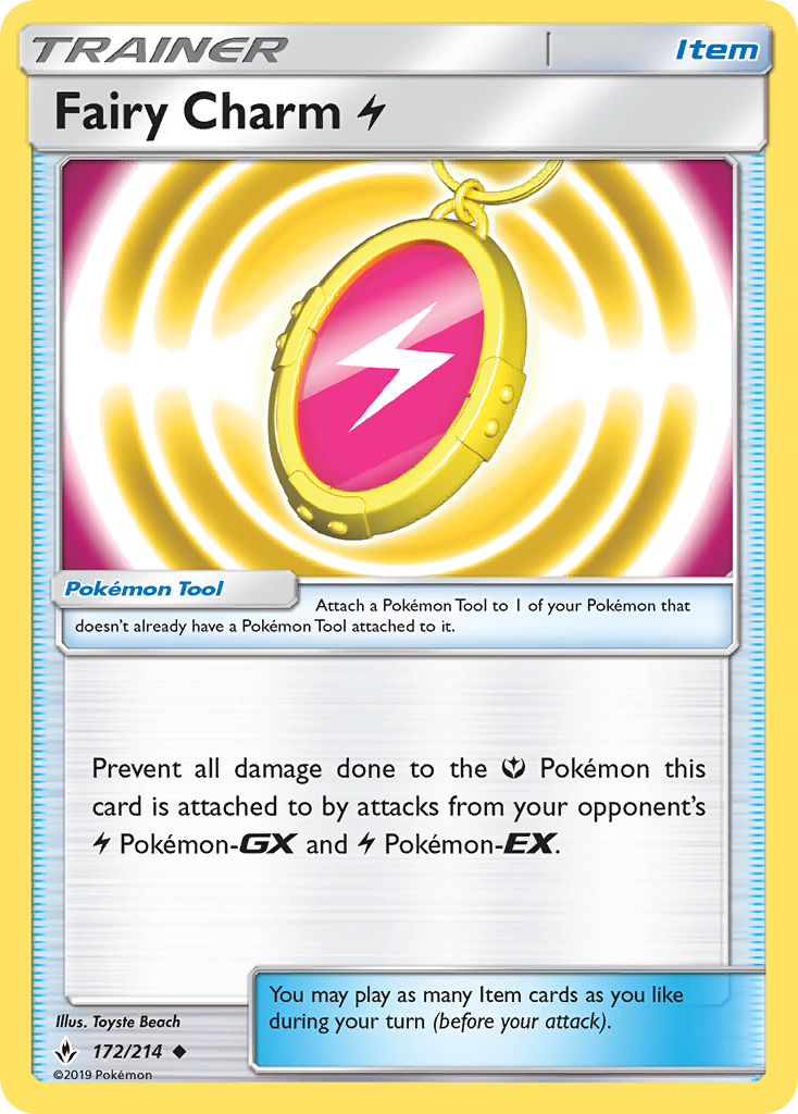 Fairy Charm Lightning (172/214) [Sun & Moon: Unbroken Bonds] | Jomio and Rueliete's Cards and Comics