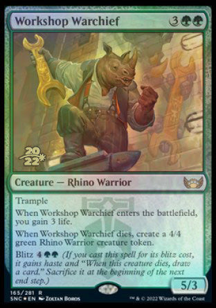 Workshop Warchief [Streets of New Capenna Prerelease Promos] | Jomio and Rueliete's Cards and Comics