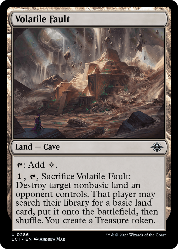 Volatile Fault [The Lost Caverns of Ixalan] | Jomio and Rueliete's Cards and Comics