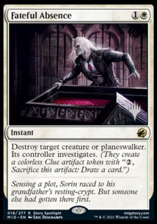 Fateful Absence (Promo Pack) [Innistrad: Midnight Hunt Promos] | Jomio and Rueliete's Cards and Comics