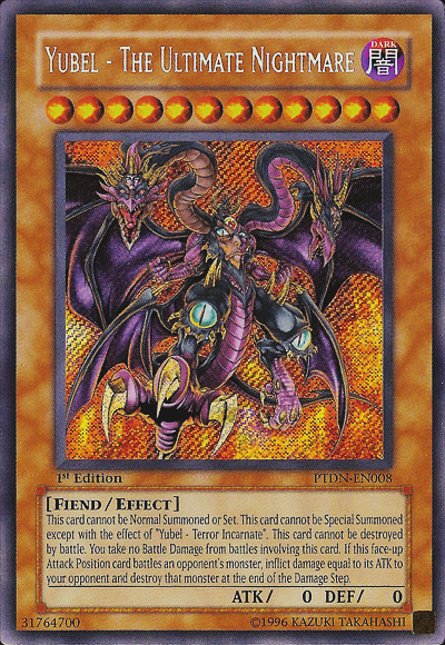 Yubel - The Ultimate Nightmare [PTDN-EN008] Secret Rare | Jomio and Rueliete's Cards and Comics